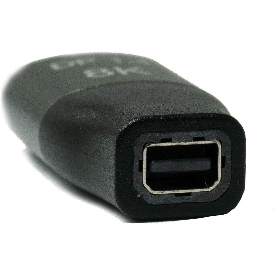 SYSTEM-S Mini Display Port Adapter 1.4 Stecker zu Display Port  Stecker in Schwarz