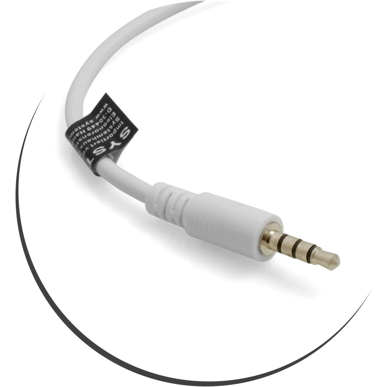 USB Typ A Männlich Zu 3,5 mm Klinkenstecker AUX Audio Kabel Weiß 20 cm Für Audio Geräte