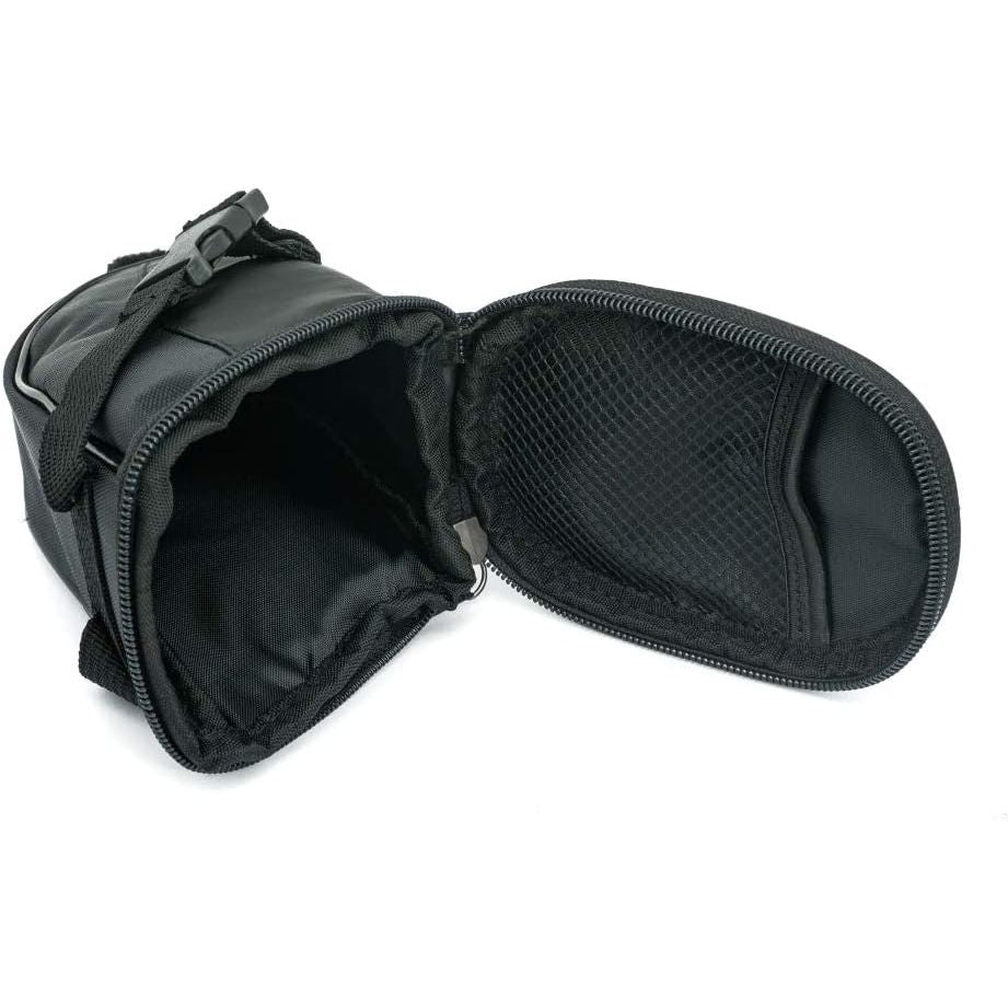 SYSTEM-S Fahrrad Sattel Tasche Halterung Befestigung wasserfest in Schwarz