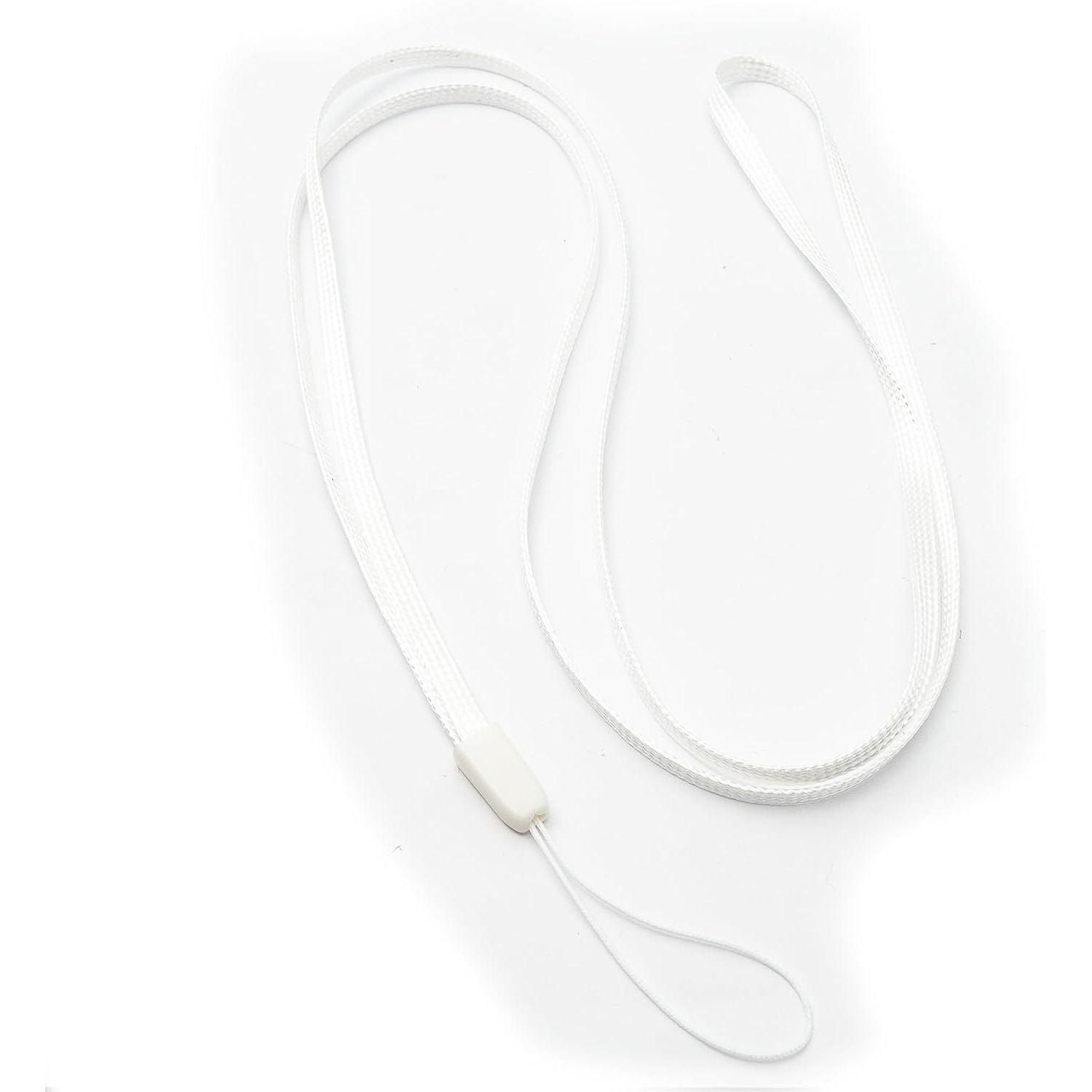 Weißes Halsband Umhängeband Mit Schlaufe Für Smartphone Und MP3-Player Robustes Nylon-Seil