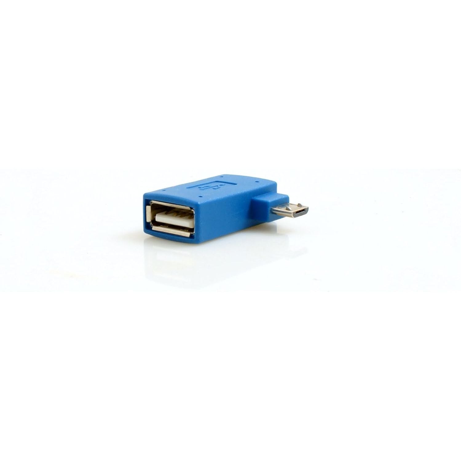 System-S USB OTG Adapter Typ A Auf Micro USB 90 Grad Links Winkelstecker Für Smartphone Tablet PC