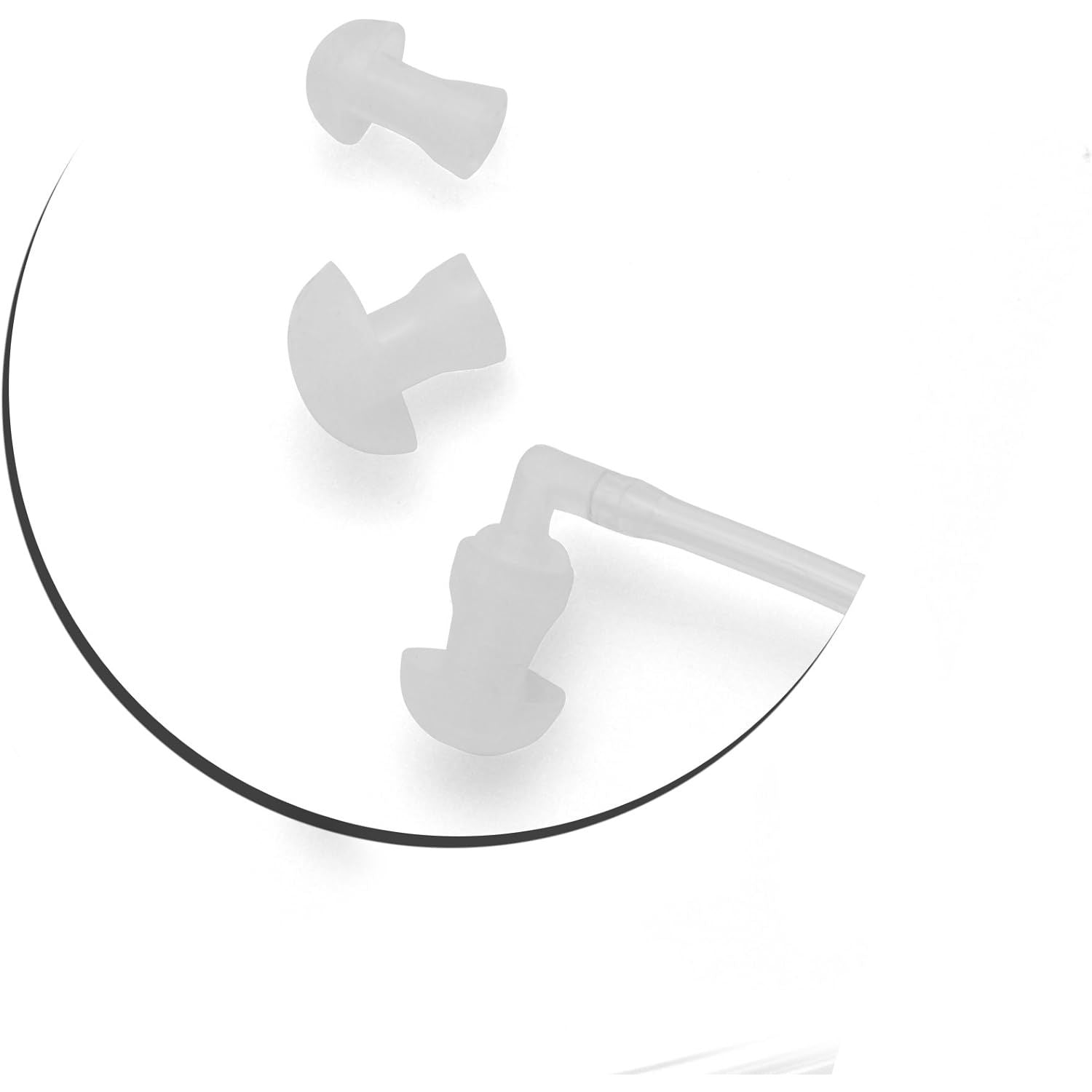 Einohr Antistrahlung Headset Kopfhörer Mit Schallschlauch Für Smartphone Tablet PC Schwarz