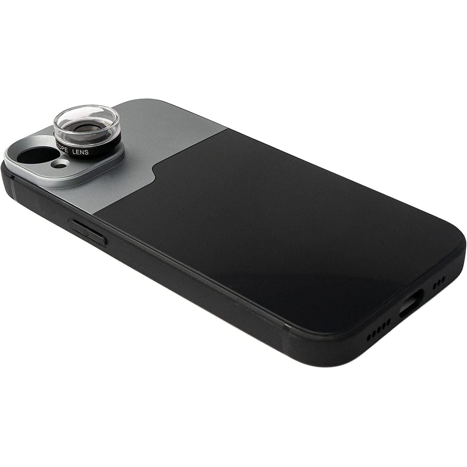 SYSTEM S Makro Linse 30x Mikroskop Für iPhone 14 Plus Mit Hülle Schwarz Für Detailaufnahmen