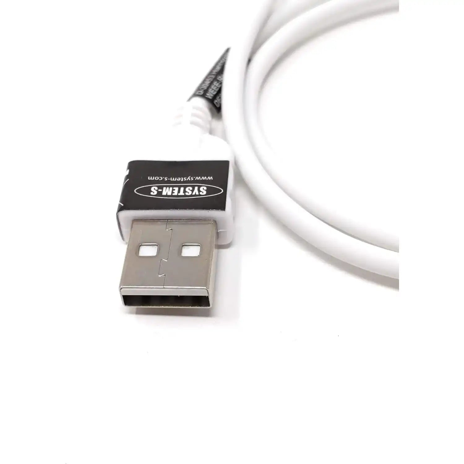 System-S USB A Stecker zu USB 2.0 Micro B Stecker 50 cm Kabel 90° Links Gewinkelt