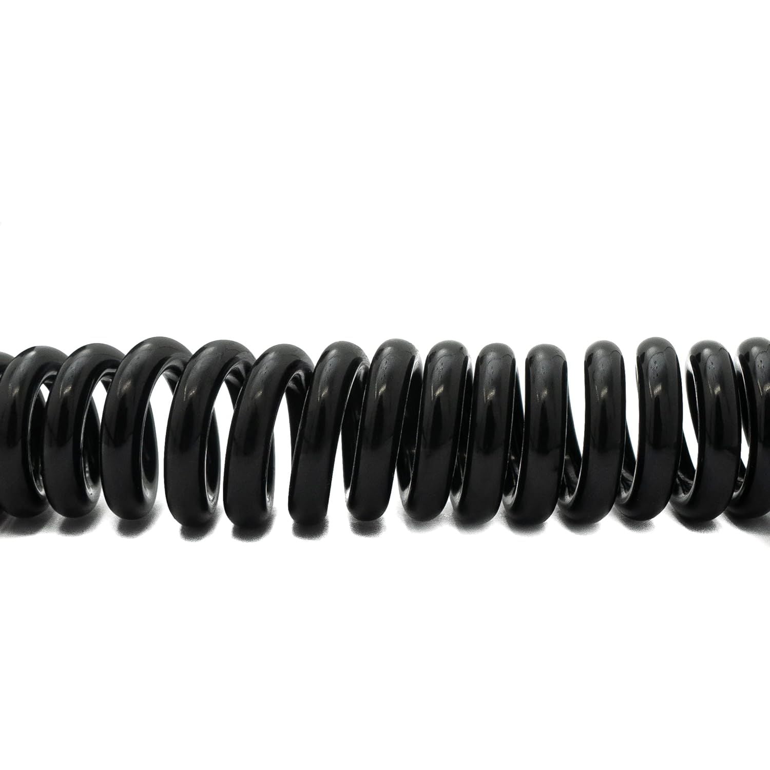 System-S USB 3.1 Kabel 120 cm Stecker zu 2.0 Mini B Buchse Spirale in Schwarz