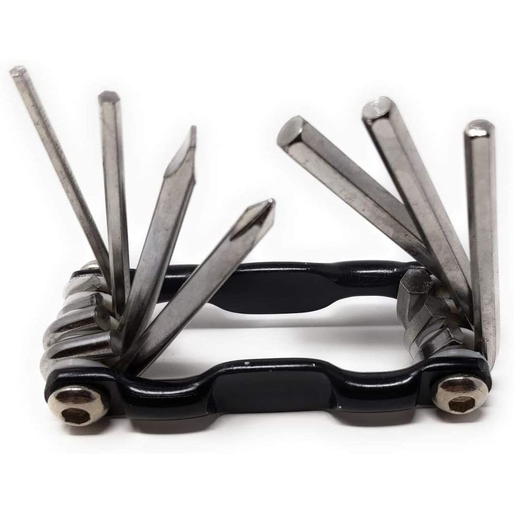Klappbares Multitool 7in1 Werkzeug Kit Schwarz Allzweck Kompakt Für Heimwerker Und Profi