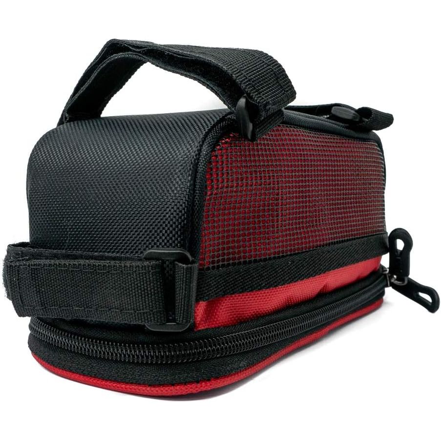 SYSTEM-S Fahrrad Tasche Halterung in Rot Befestigung für Smartphone