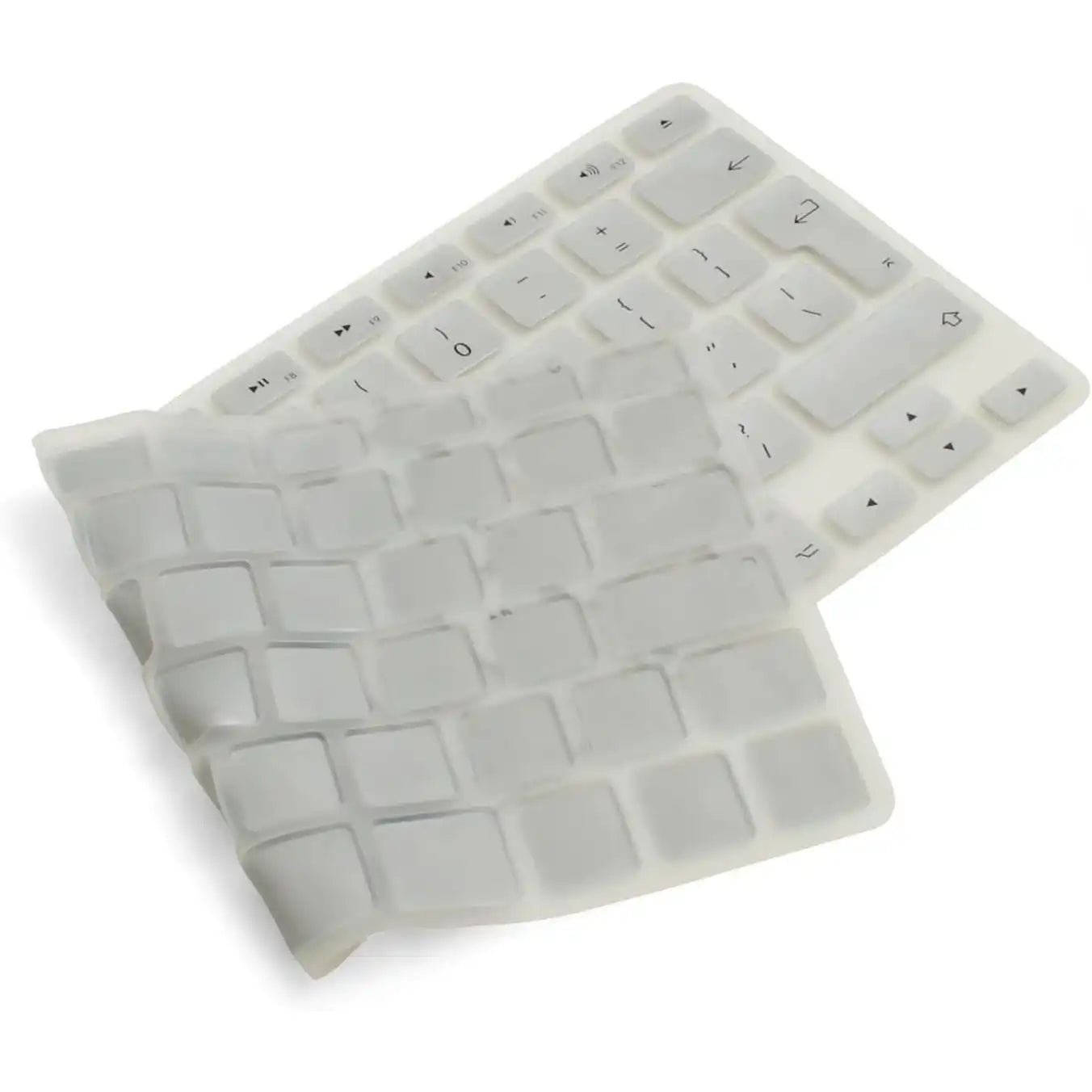 SYSTEM-S Silikon Tastaturschutz Tastaturabdeckung QWERTY EnglischeTastatur Abdeckung Schutz für MacBook Pro 13" 15" 17" / iMac / MacBook Air 13" in der Farbe Silver