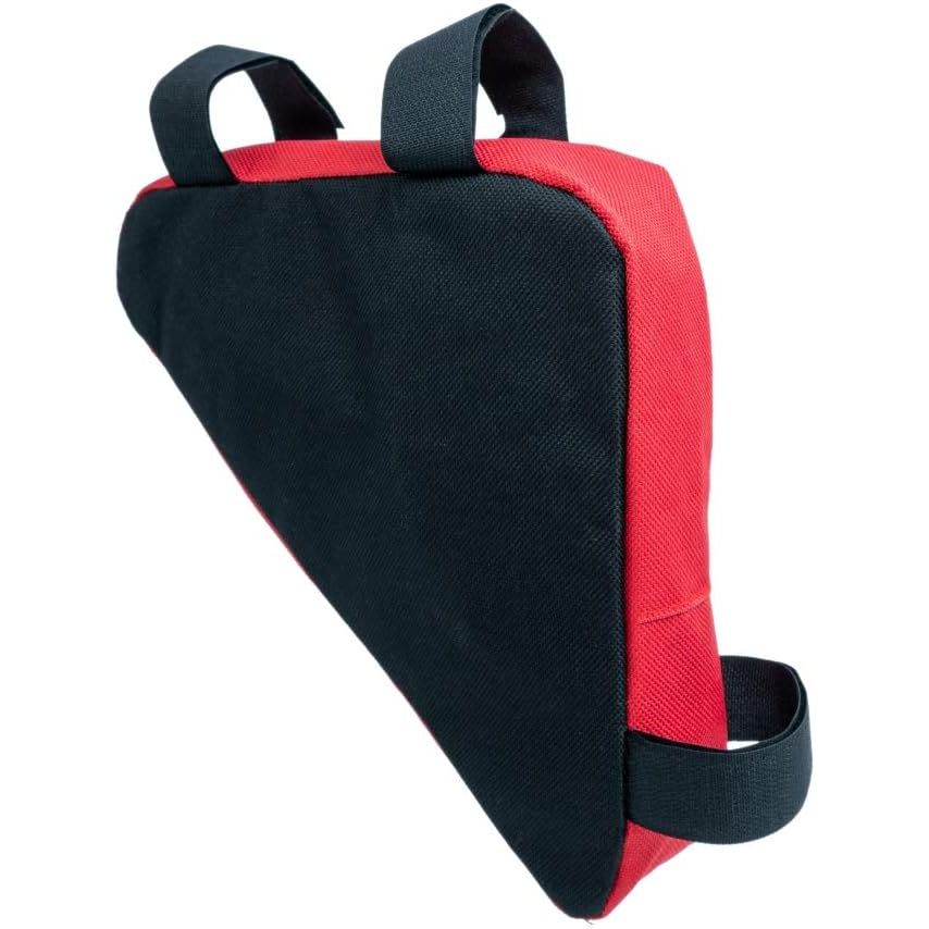 Fahrrad Rahmentasche Schwarz Rot Mit Klettverschluss Für Lampe Pumpe Und Zubehör