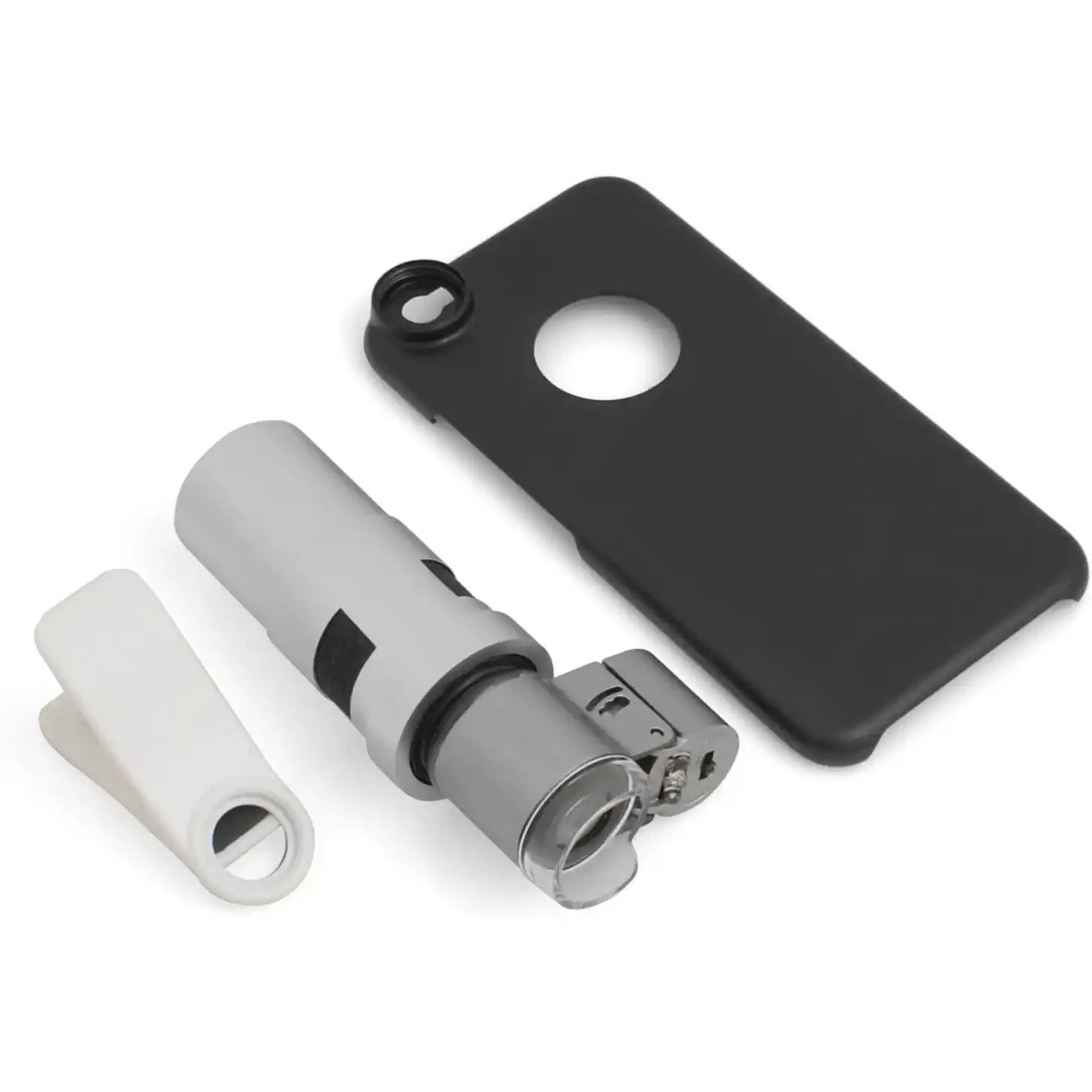 Clip-On Mikroskoplinse 200x LED UV Licht Für iPhone 6 6s Smartphone Tablet PC Makro