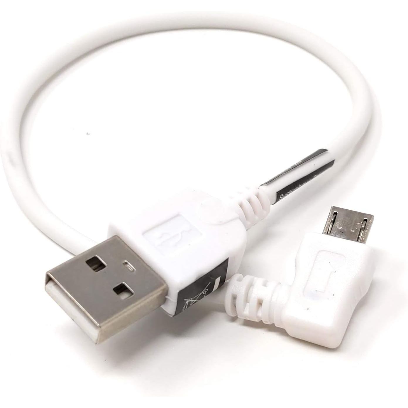 System-S Micro USB 2.0 Kabel 20 cm 90 ° Links Gewinkelt