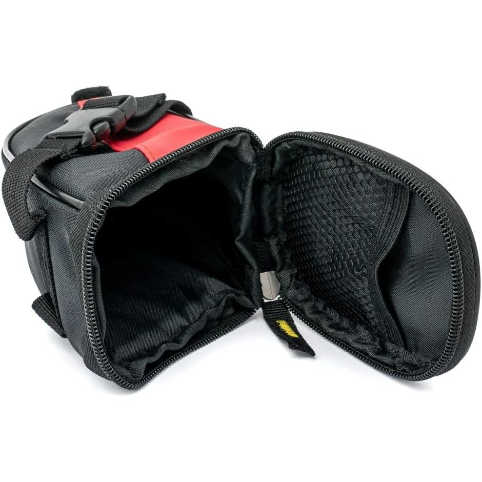 SYSTEM-S Fahrrad Sattel Tasche Halterung Befestigung wasserfest in Rot