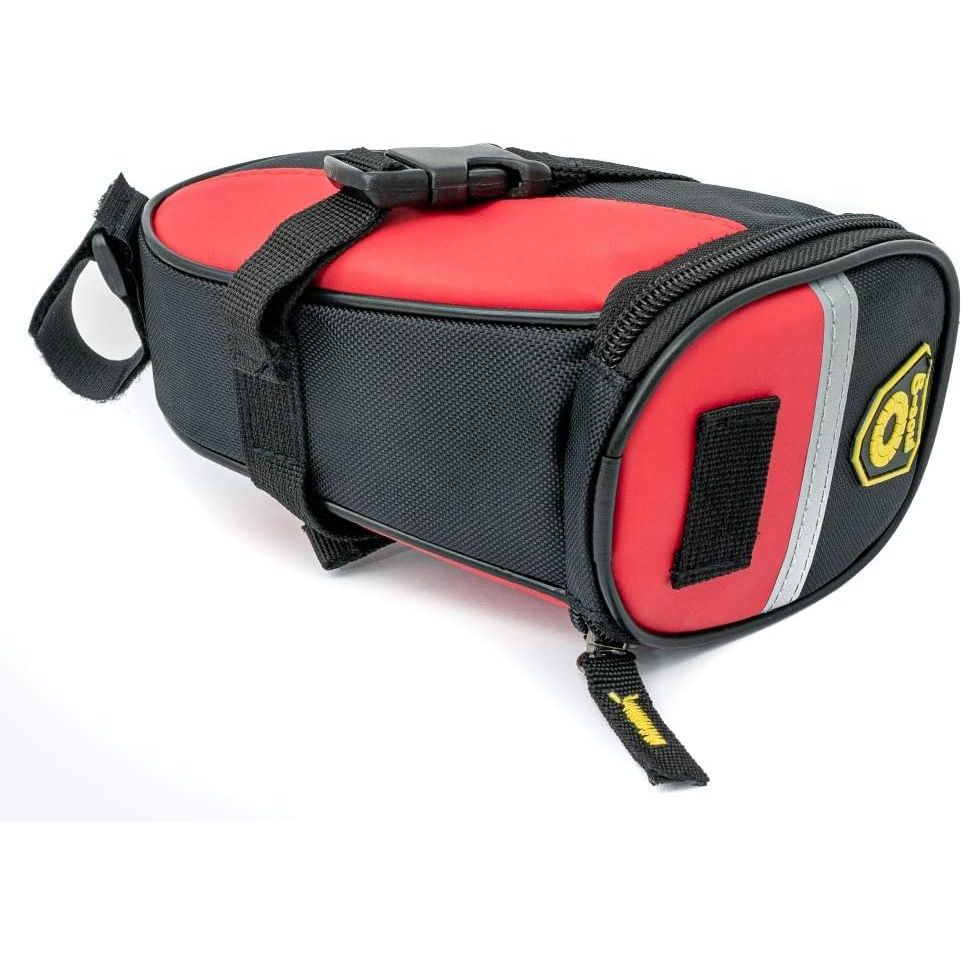 SYSTEM-S Fahrrad Sattel Tasche Halterung Befestigung wasserfest in Rot