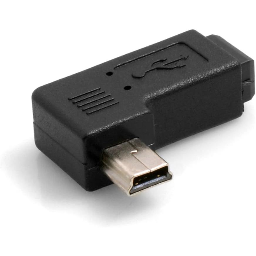 Mini USB (Female) auf Mini USB (Male) 90° Links gewinkelt Winkelstecker Adapter