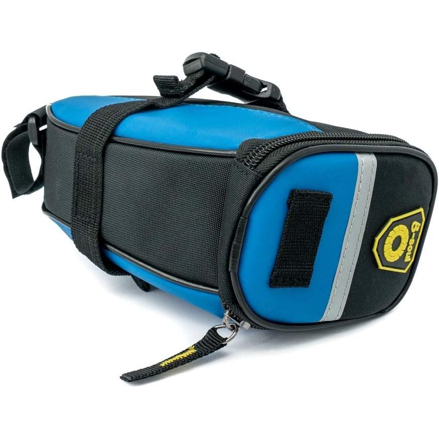 SYSTEM-S Fahrrad Sattel Tasche Halterung Befestigung wasserfest in Dunkelblau