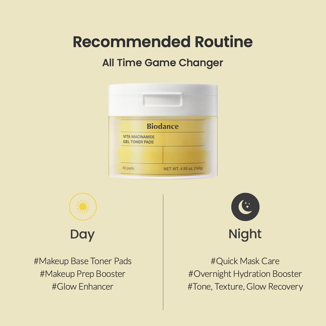 Biodance Vita Niacinamide Gel Toner Pads (60ea)