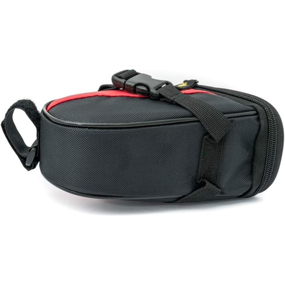 SYSTEM-S Fahrrad Sattel Tasche Halterung Befestigung wasserfest in Rot