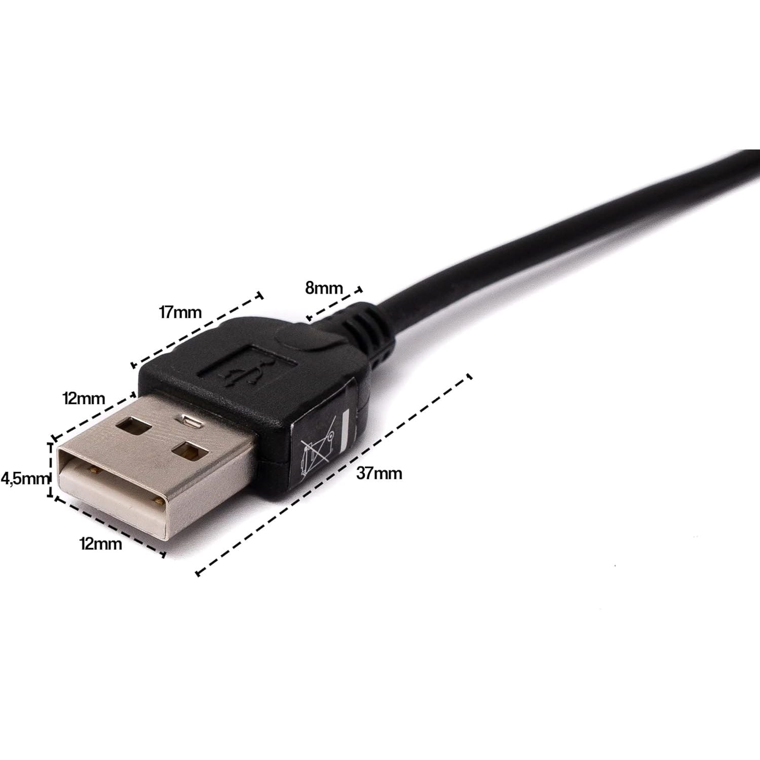 USB Kabel Zum Laden Und Synchronisieren Für Palm Handspring Treo PDAs 180 270 300 600 1,5 m