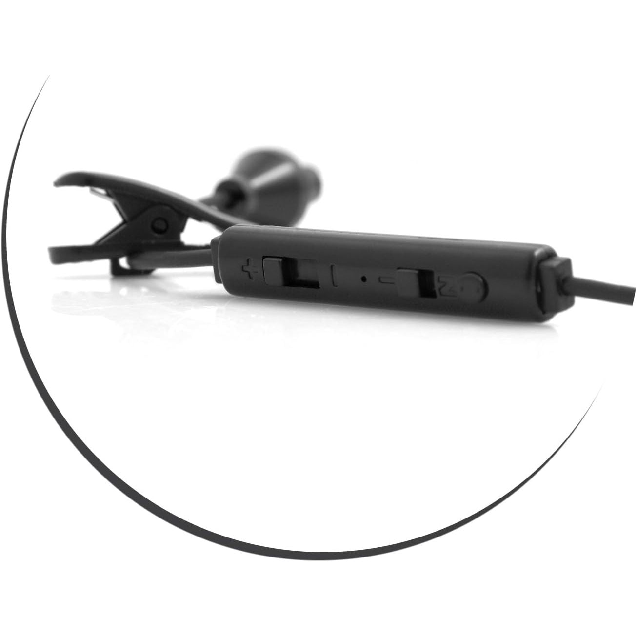 Einohr Antistrahlung Headset Kopfhörer Mit Schallschlauch Für Smartphone Tablet PC Schwarz