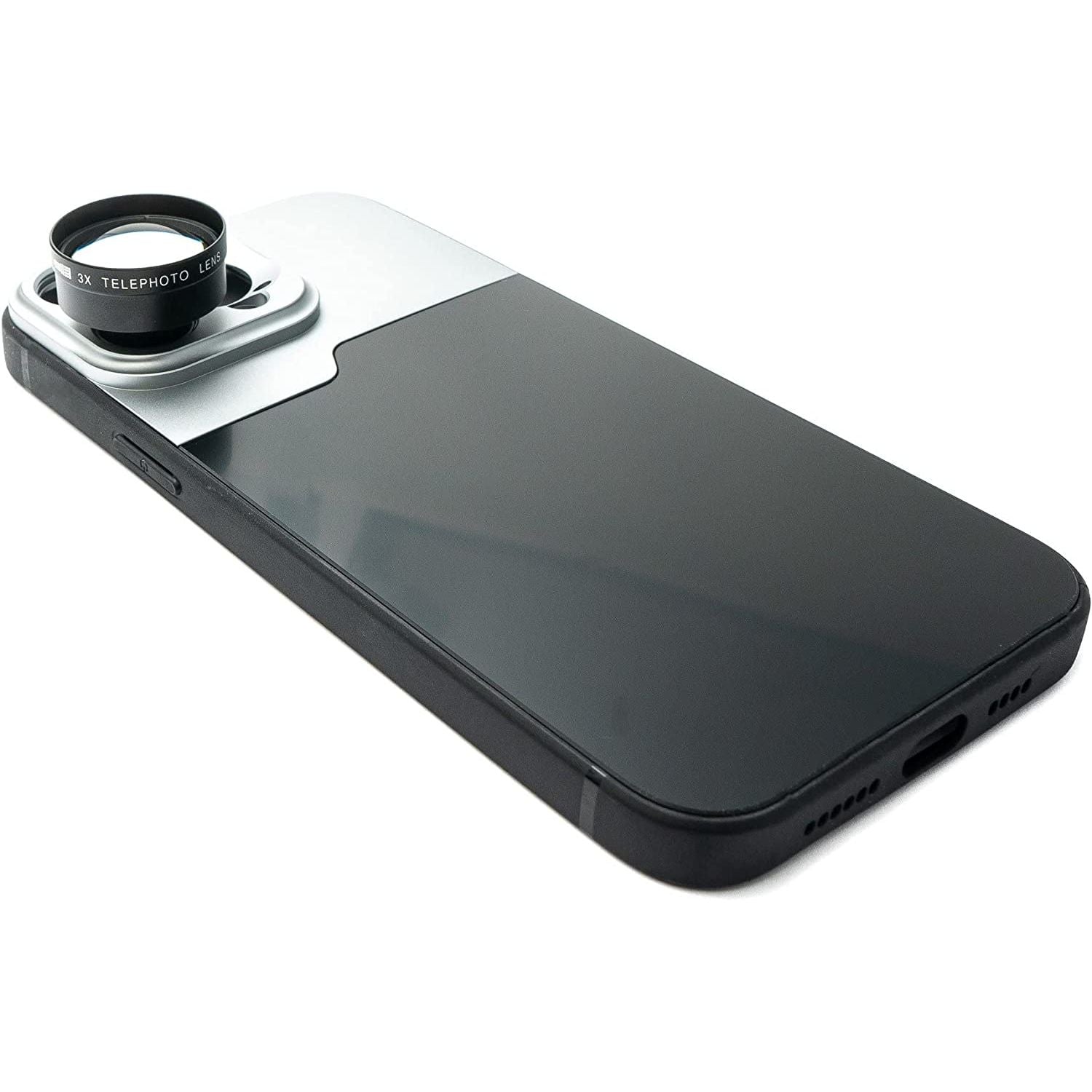 3x Tele Zoom Linse Mit Hartschale Und Gewinde Schwarz Für iPhone 14 Pro Max Schutzhülle