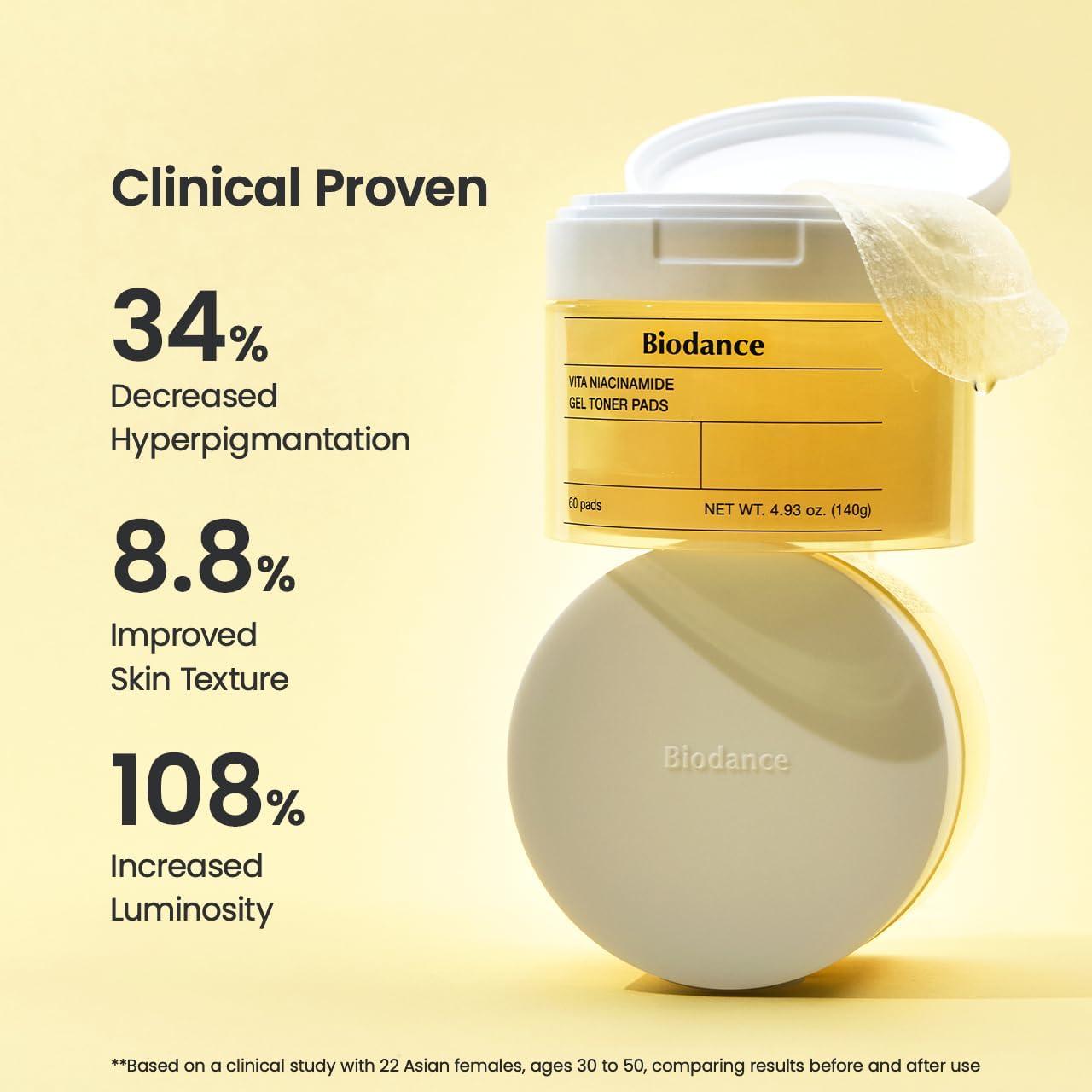 Biodance Vita Niacinamide Gel Toner Pads (60ea)