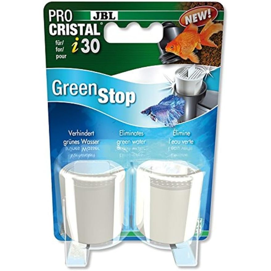JBL Green Stop Set mit 2 Wasserfilter-Kartuschen für ProCristal i30 Für Aquarien