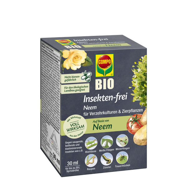 COMPO Insekten-frei Neem gegen Saugende, Beißende & blattminierende Insekten
