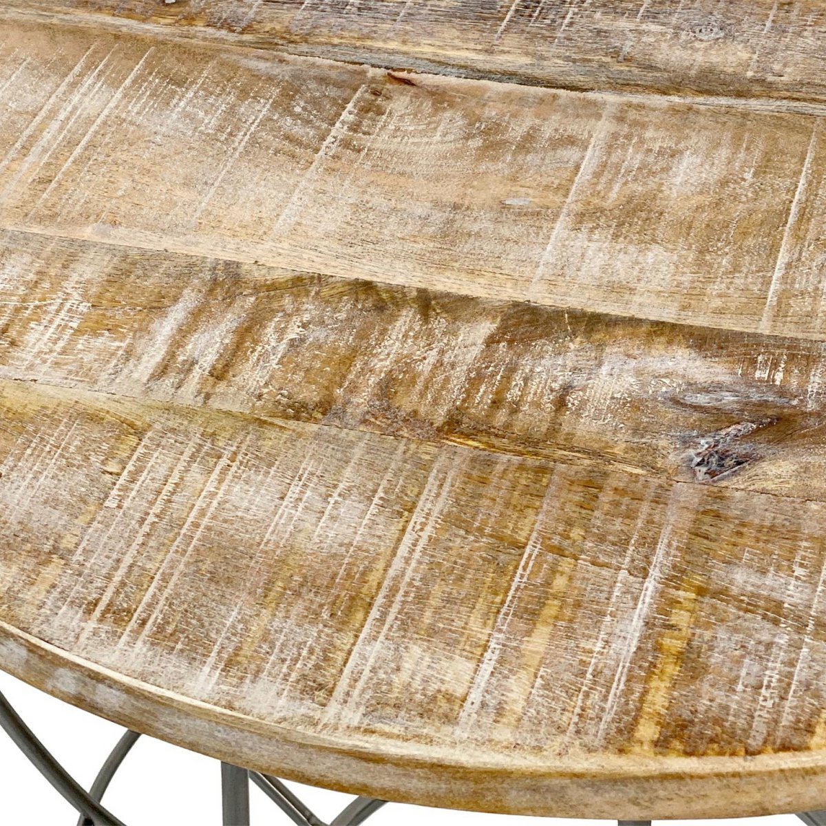 Beistelltisch - nachhaltig Couchtisch Wohnzimmer-Tisch - rund - Lexington - ø 55 cm