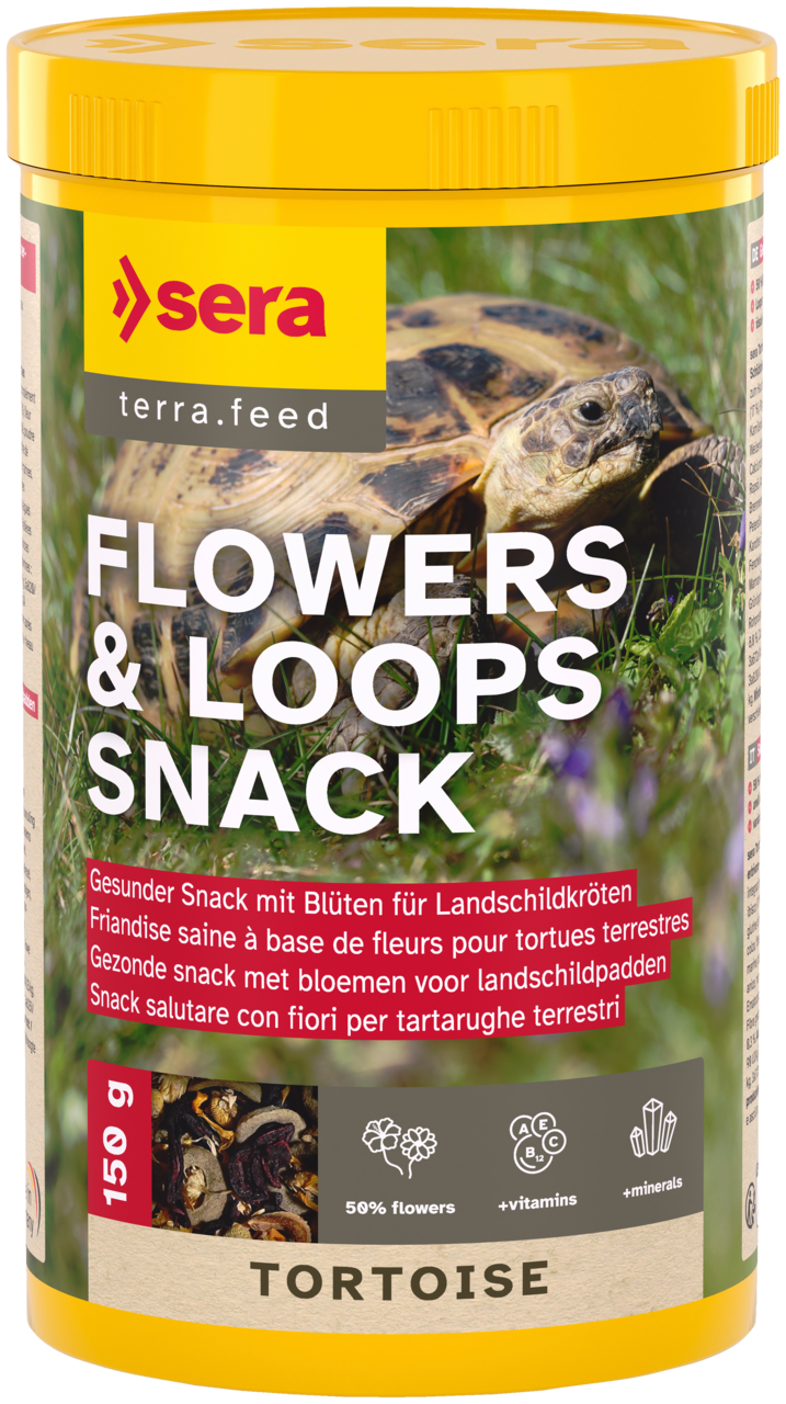 sera Tortoise Flowers & Loops Snack