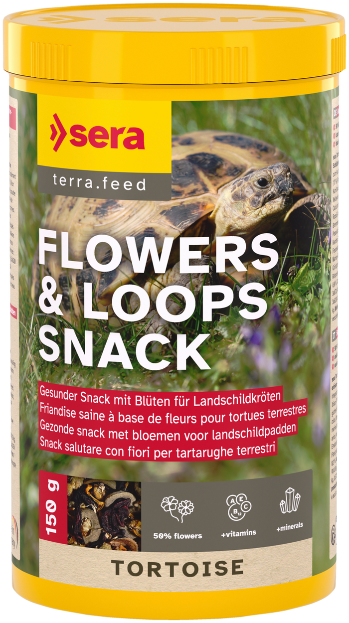 sera Tortoise Flowers & Loops Snack