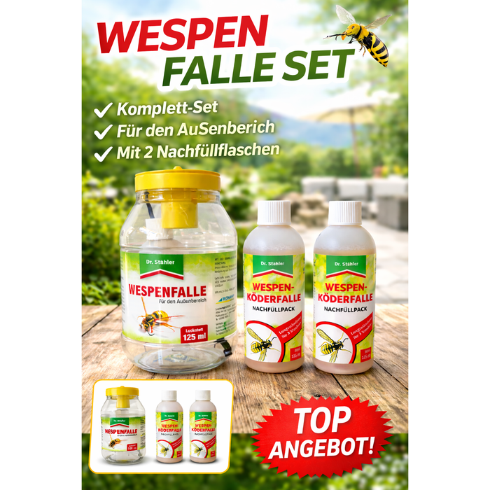 Dr. Stähler Wespenfalle plus 2 Nachfüller