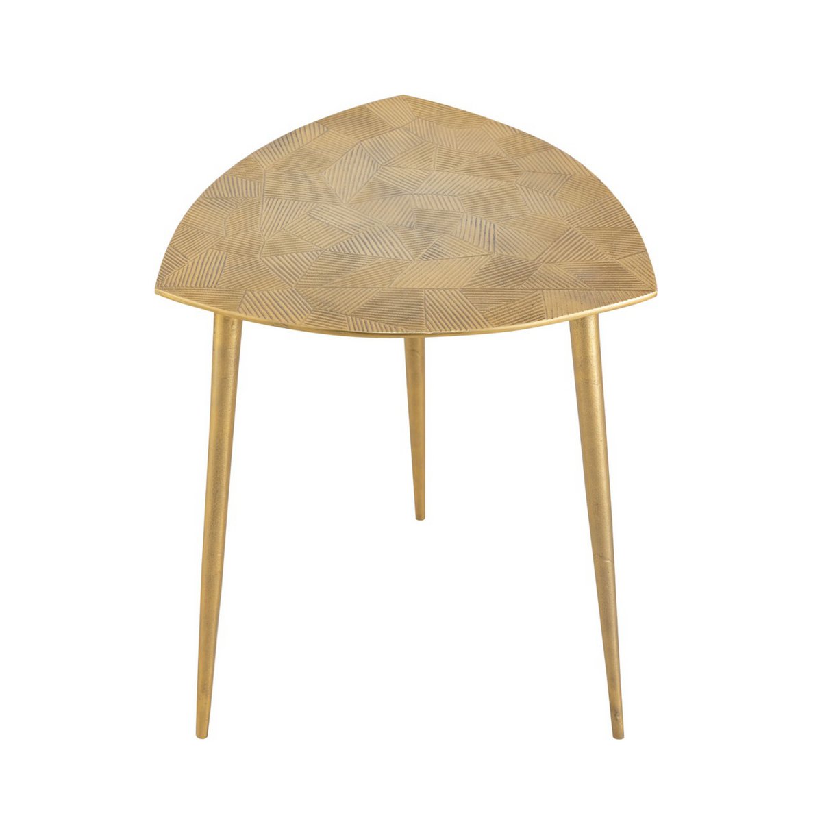 Beistelltisch - Metall Dekotisch - Alster - 40x45x40 cm dreieckig - Aluminium -