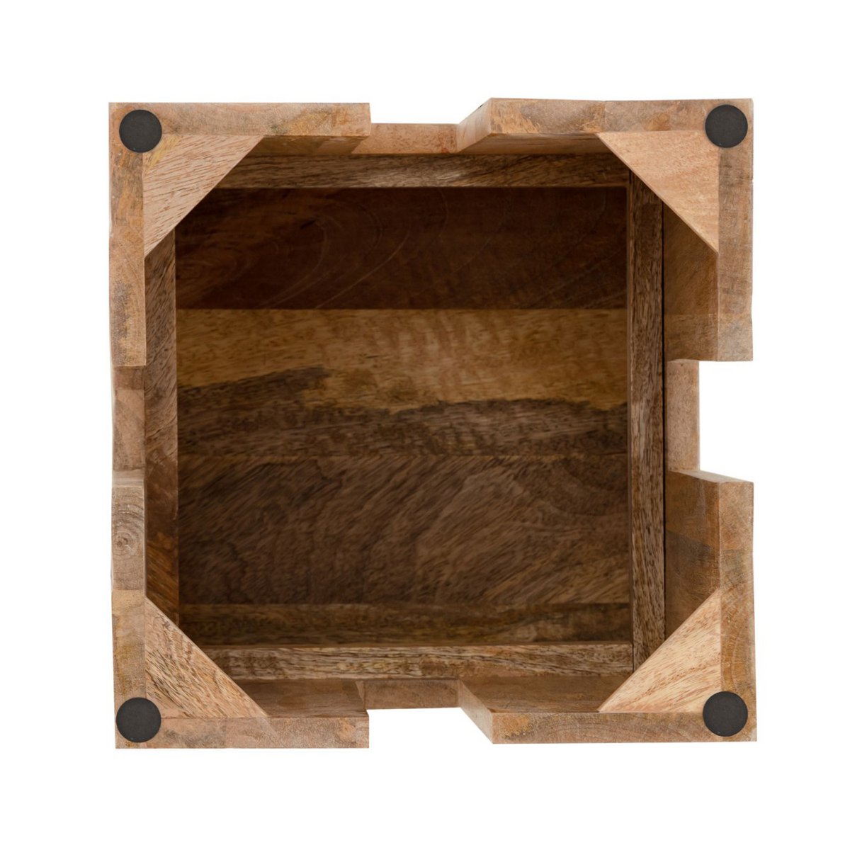 Hocker quadratisch - 28 x 45 x 28 cm - Blumenhocker Blumensäule - Mangoholz