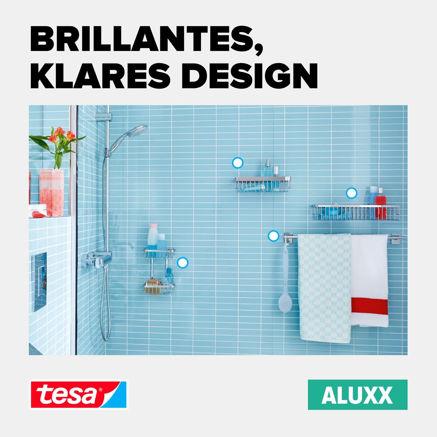 Tesa Eckduschkorb für stilvolle Badezimmer TM