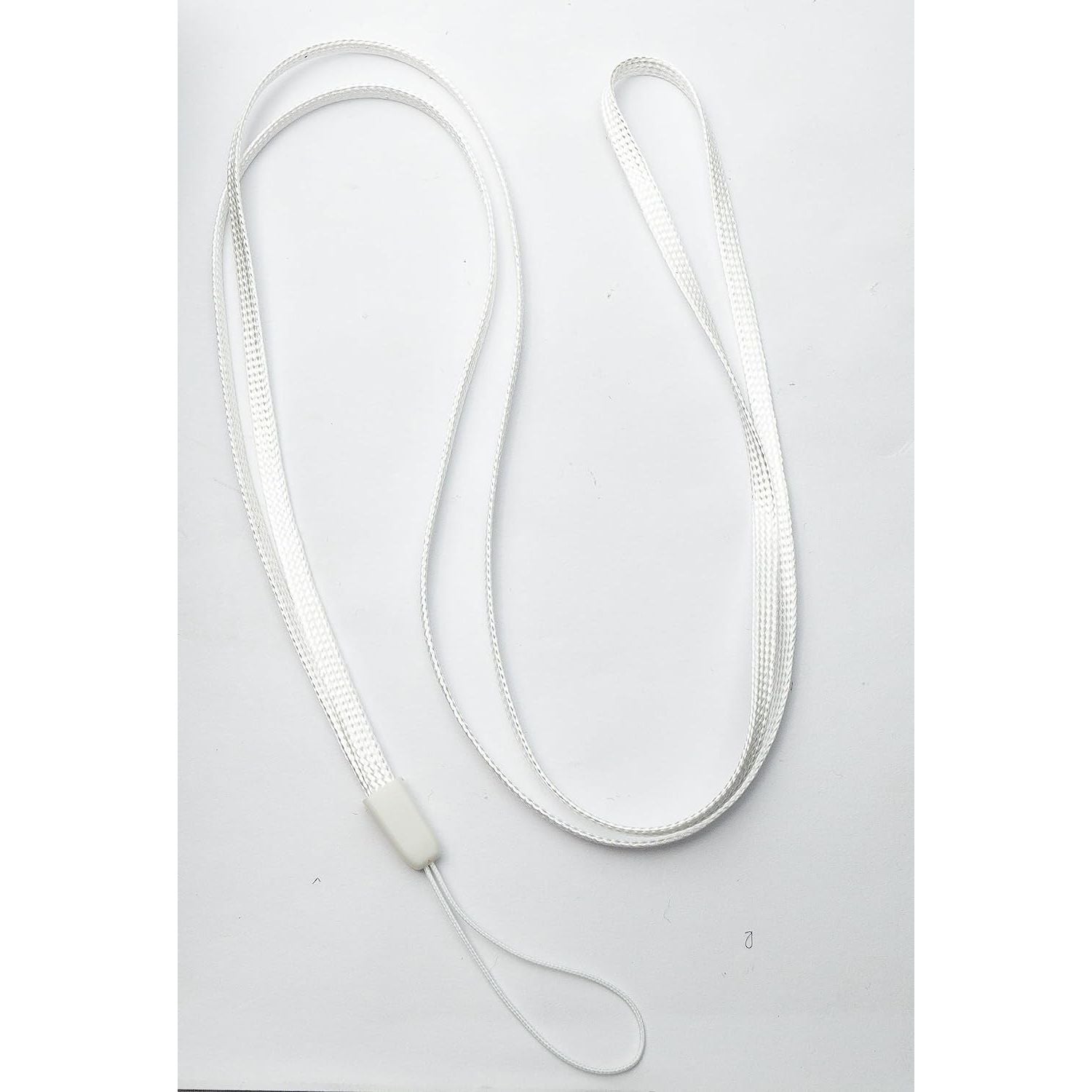 Weißes Halsband Umhängeband Mit Schlaufe Für Smartphone Und MP3-Player Robustes Nylon-Seil