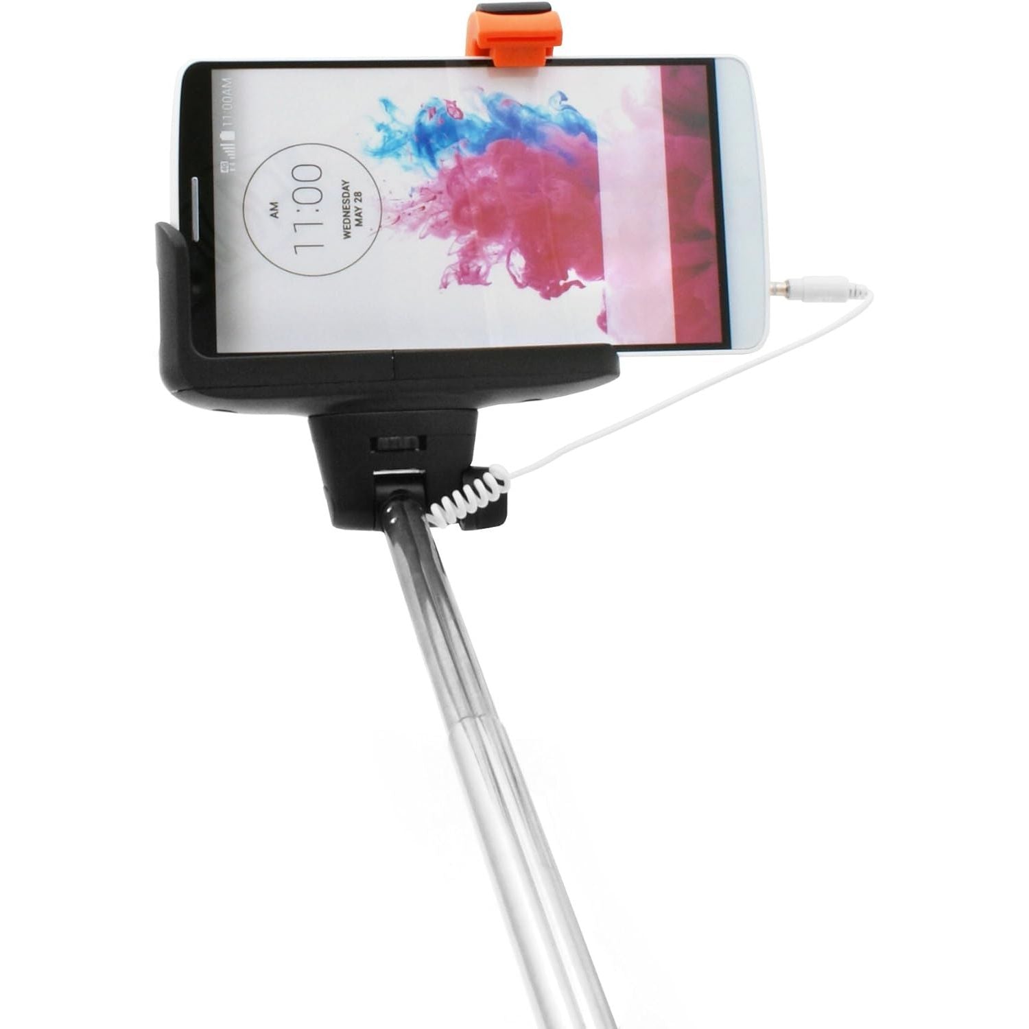 Universal Monopod Selfiepod Selfiestick Teleskopstab Blau Verstellbare Länge 23,5 cm