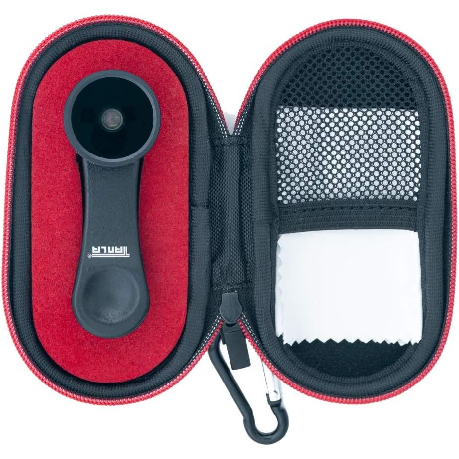 Weitwinkel Und Makro Linse Für Smartphones Mit Clip Und Schutztasche In Schwarz Hochwertig