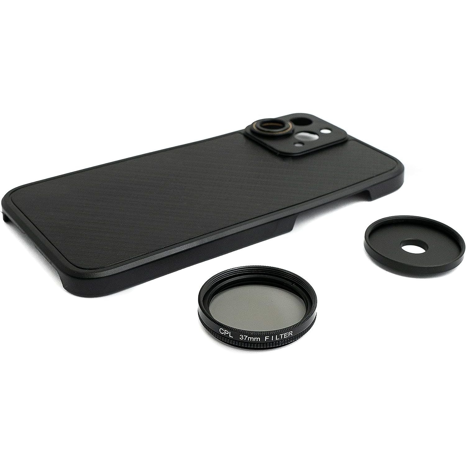 37mm Circular Polarizer CPL Filter Mit Hartschale Schwarz Für iPhone 12 Pro Max Set