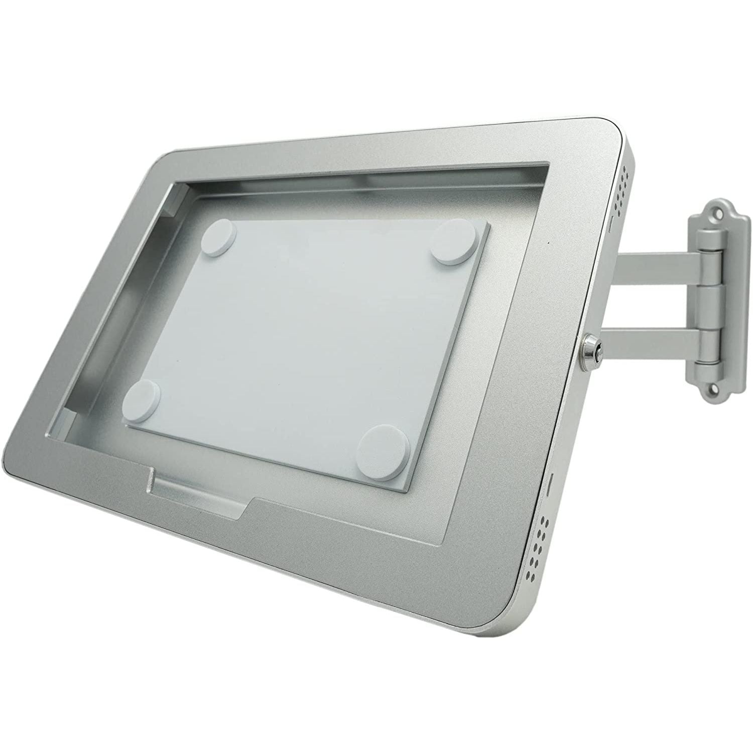 SYSTEM-S Wand Halterung abschließbar 360° für Microsoft Surface Pro 8 13.0" in Grau