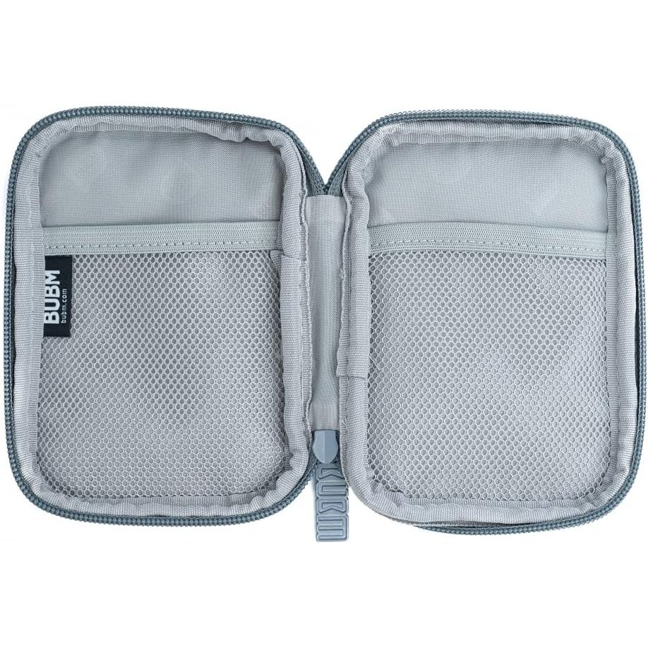 Systemhaus Zakaria Gepolstert Schutztasche Grau Für Powerbank Und Kopfhörer Spritzwassergeschützt