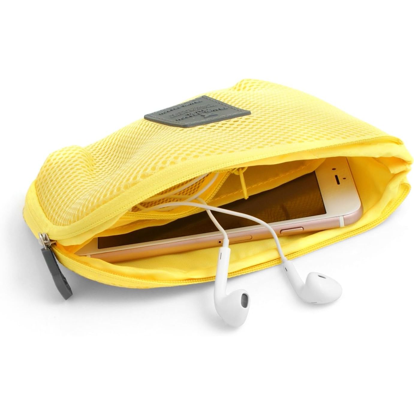 Universelle Schutztasche Fur Kopfhörer Und Smartphones Gelb Robuste Vielseitige Aufbewahrung