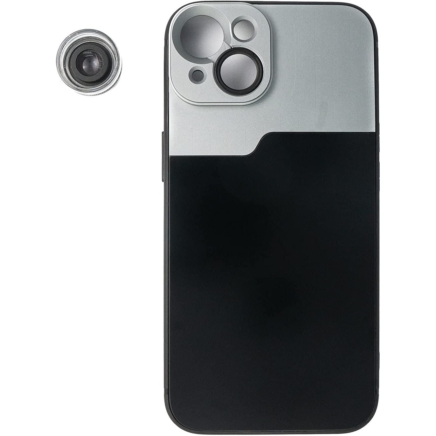 SYSTEM S Makro Linse 30x Mikroskop Für iPhone 14 Plus Mit Hülle Schwarz Für Detailaufnahmen