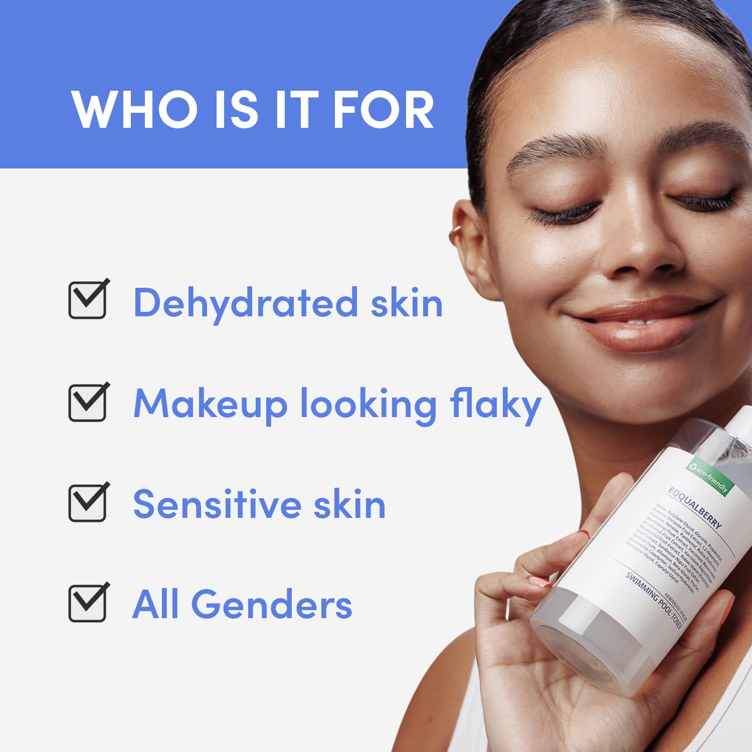 EQQUALBERRY Swimming Pool Daily Facial Toner 300ml