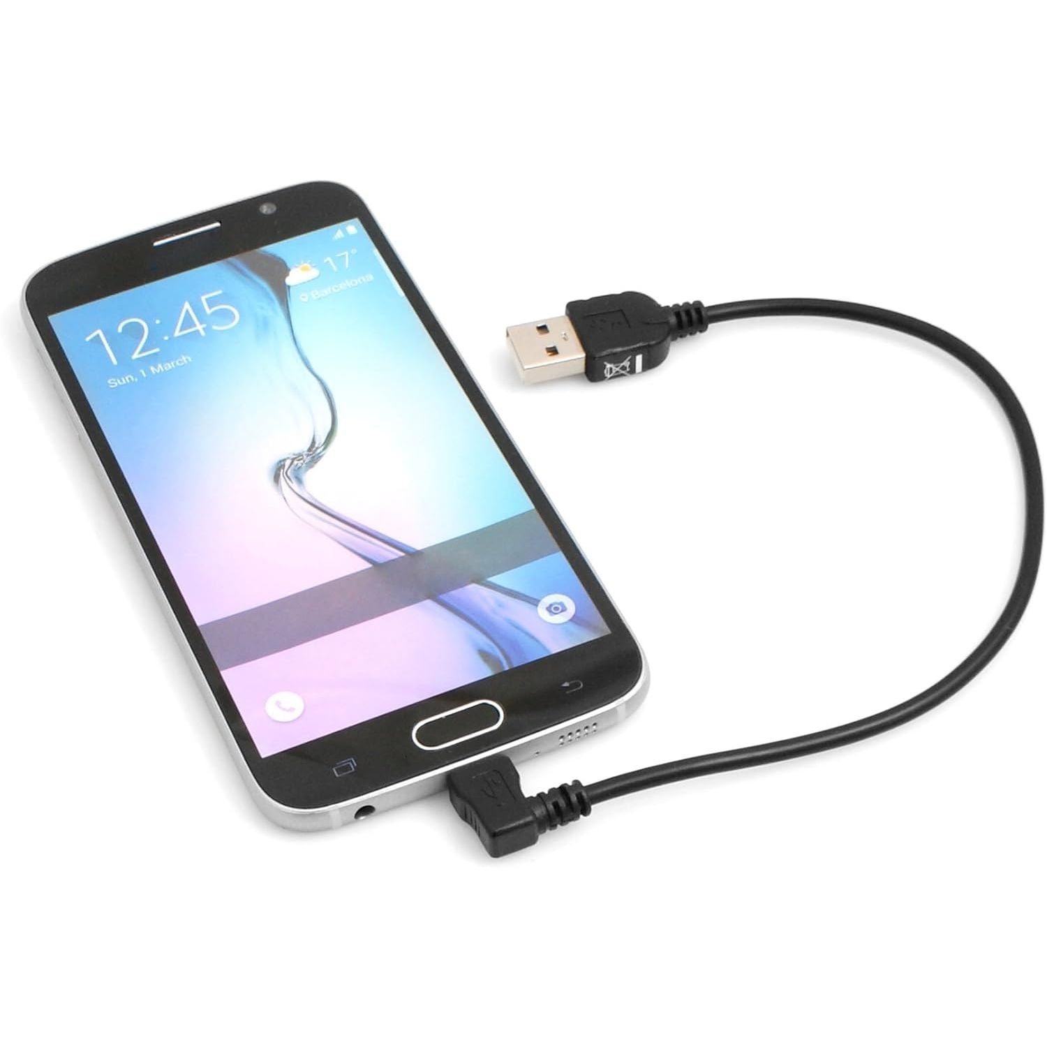 20 cm Micro USB 2.0 Kabel Gewinkeltes 90 Grad USB A Zu Micro B Ladekabel Für Daten Und Ladebetrieb