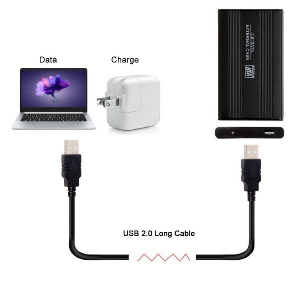 Systemhaus Zakaria USB A Auf USB A Kabel 2.0 Mit 10 Metern Länge Für Schnelle Datentransfers