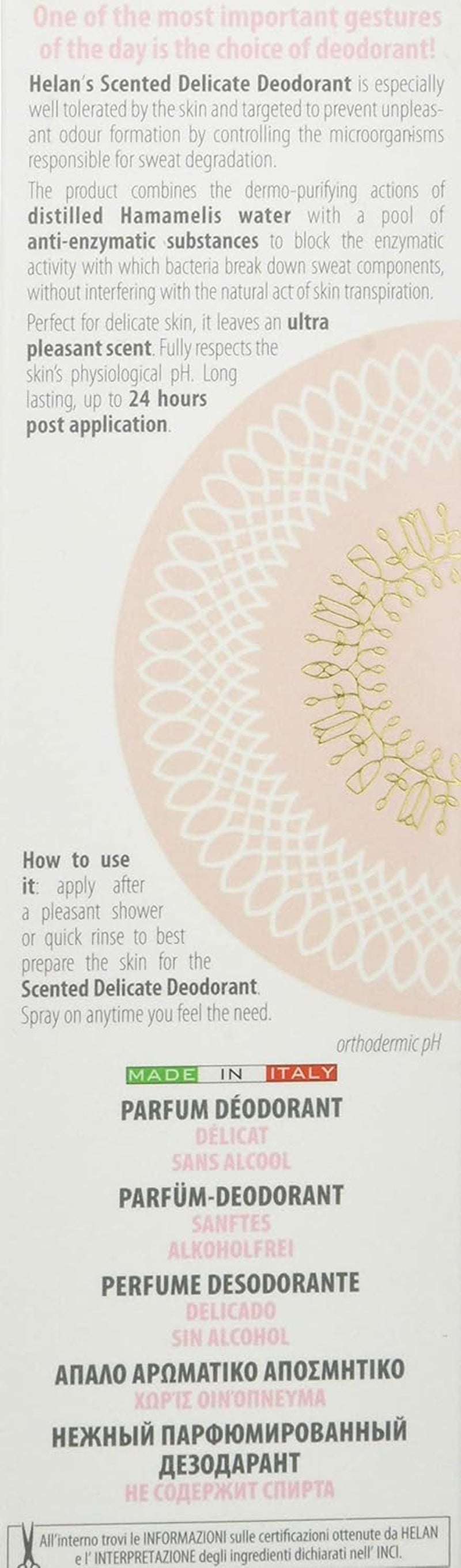 , Fior Di Talco - Sanftes Deo Damen Alkoholfrei, Parfum Damen Deospray Damen Hautreinigend, Deodorant Parfüm Frauen Gegen Juckreiz & Irritationen, Deo Damen Parfüm Made in Italy, Parfums 100 Ml