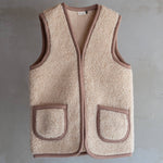 Schafswollweste - Bodywarmer - Taru Camel -