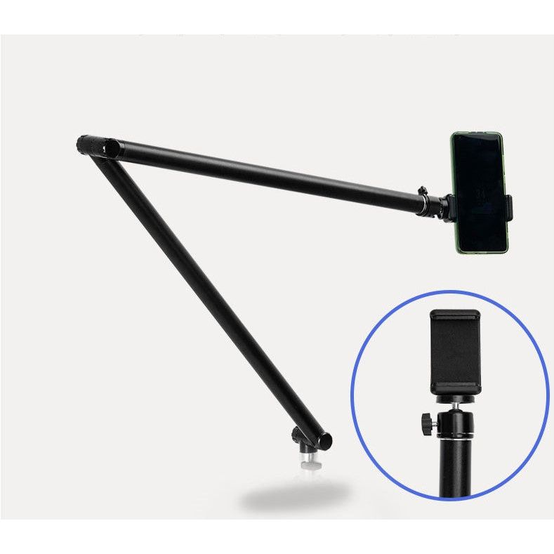 Tischhalterung Mit 360 Grad Schwanenhals Ständer Für Tablets Und Smartphones Schwarz