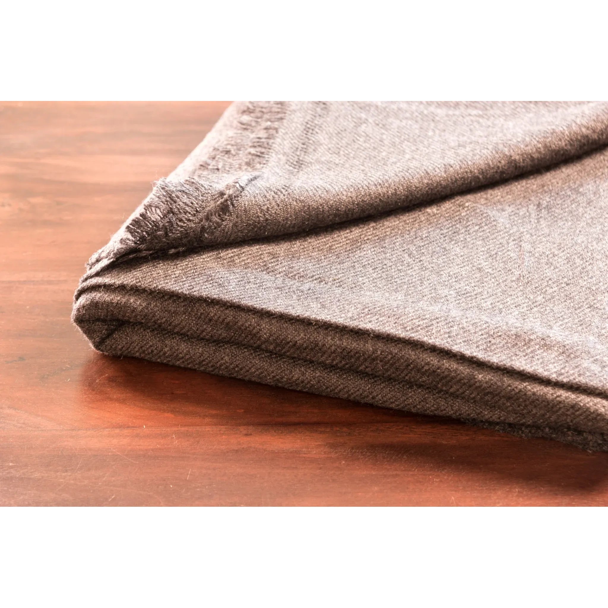 Kaschmirdecke einfarbig - schwarzgrau - 135 x 270cm