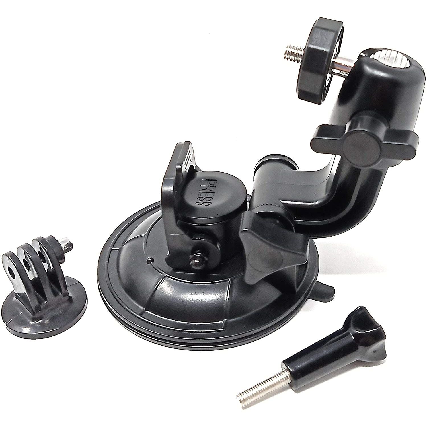 KFZ Saugnapf Halterung Für GoPro Mit Einer Viertelzoll Schraube Und 360 Grad Drehung